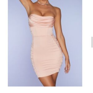 Oh Polly Peach Mini Dress